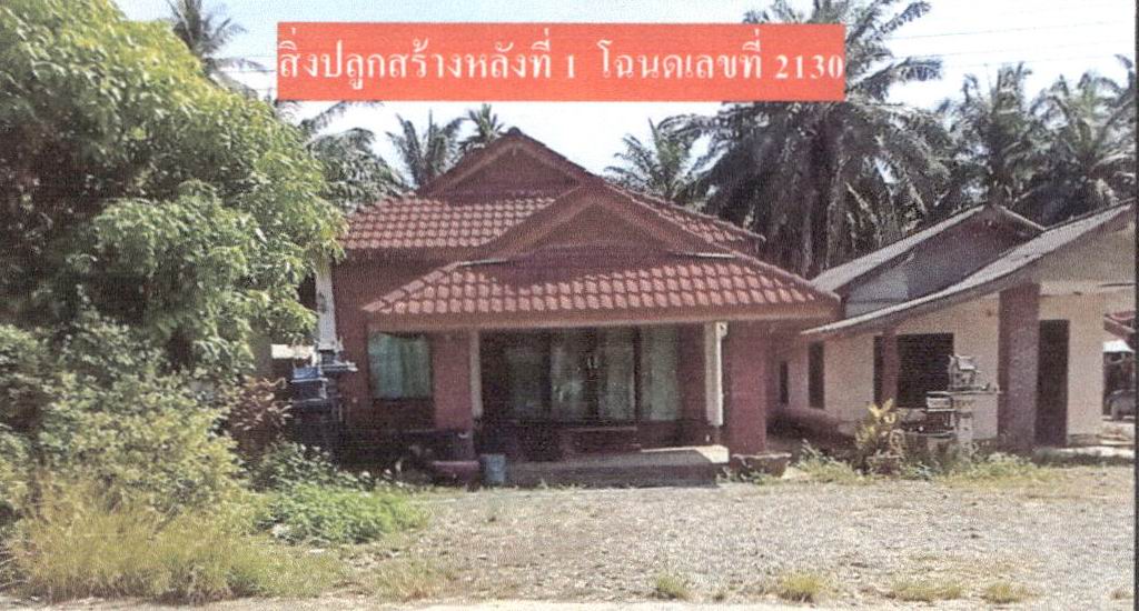 ขายทอดตลาด ที่ดินพร้อมสิ่งปลูกสร้าง ต.เขาต่อ อ.ปลายพระยา จ.กระบี่